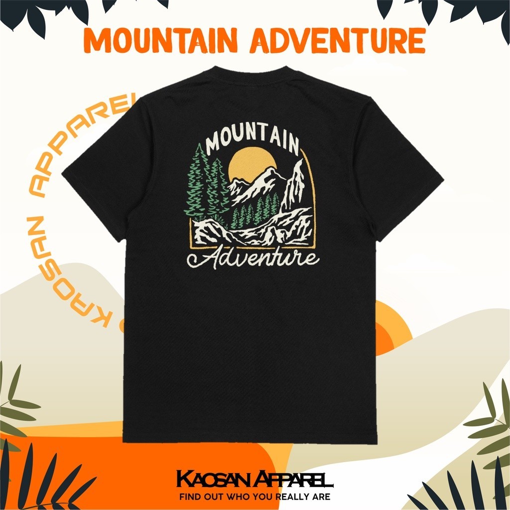 Kaos Pendaki Gunung "Mountain AdvEnture" - Kaos Pendaki Gunung/Kaos Pendaki Indonesia/Kaos Pecinta A