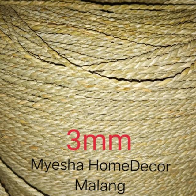 

( 3mm - 4mm kiloan )Tali mendong tali purun tali rami tali rustik tali serat alam