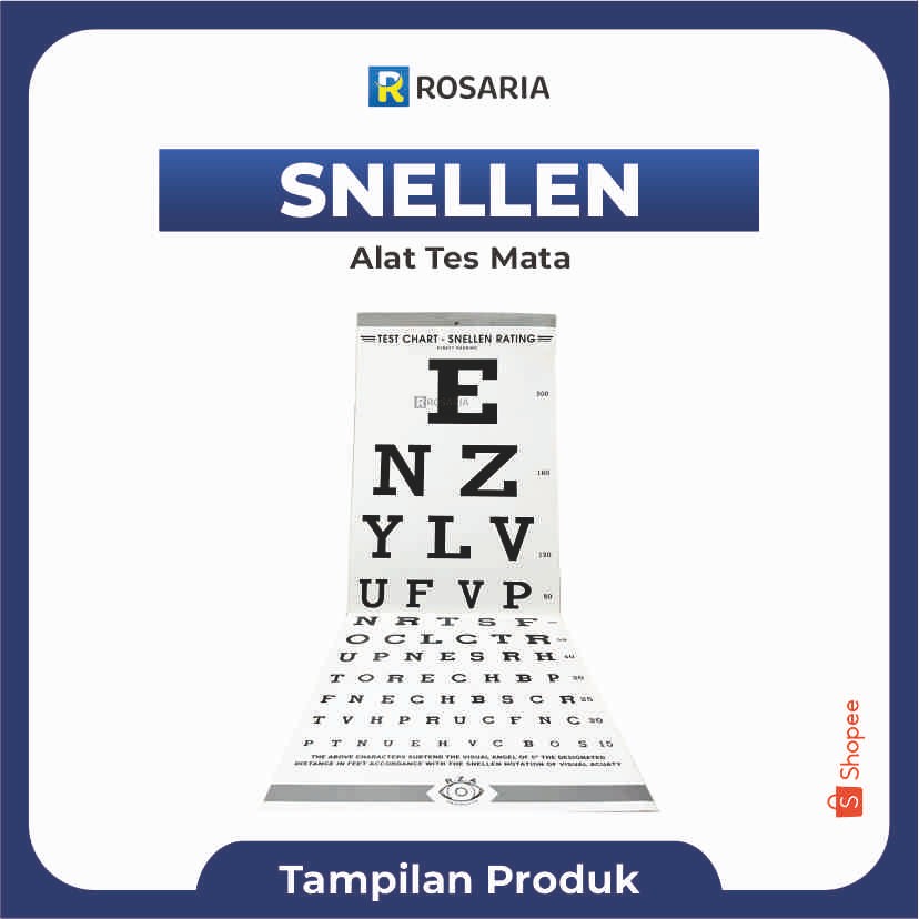 SNELLEN CHART R.Z.A Tes Ketajaman Mata Rabun Jauh
