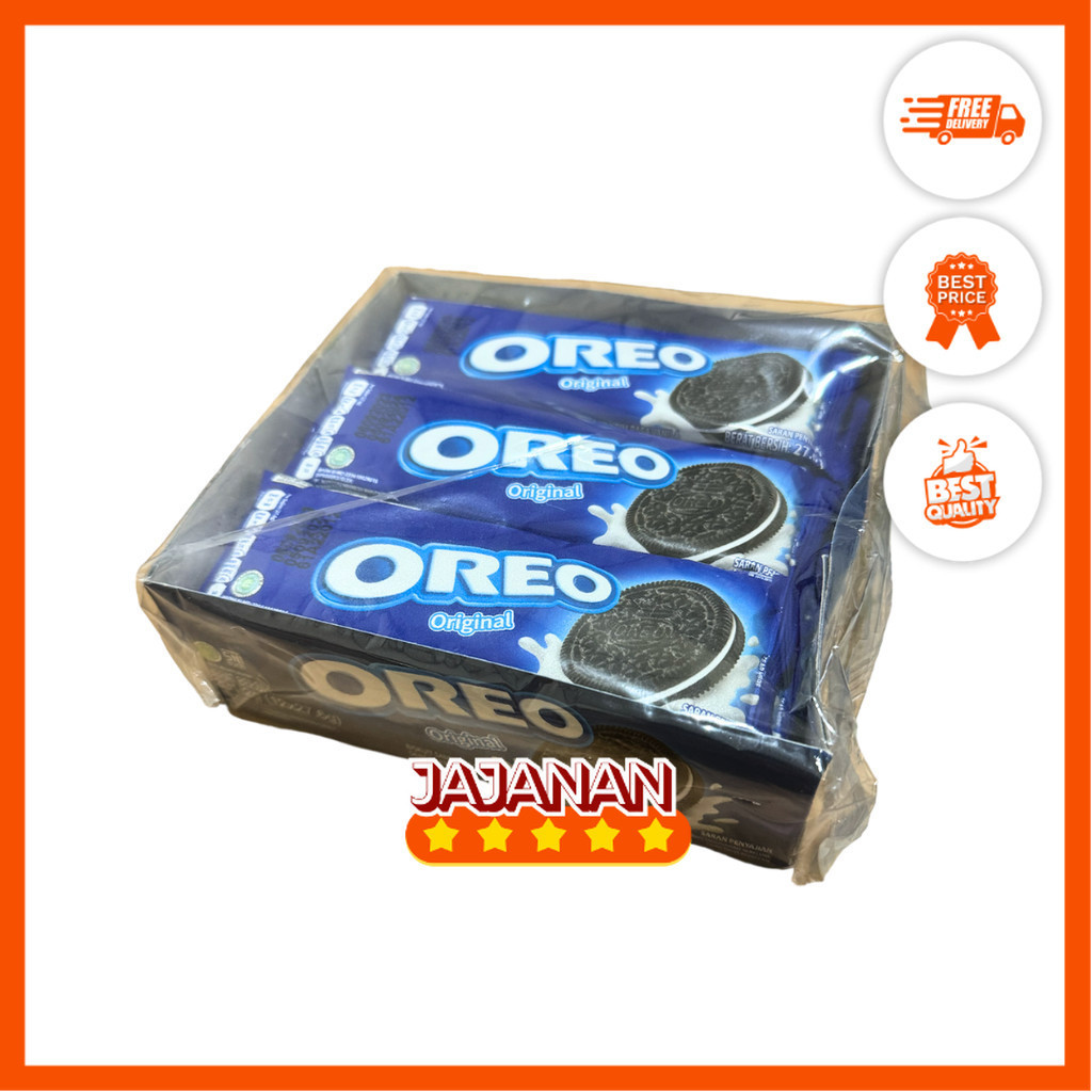 

Oreo 2000 Biskuit 27.6gram (1 pack isi 12 pcs) Jajanan Termurah