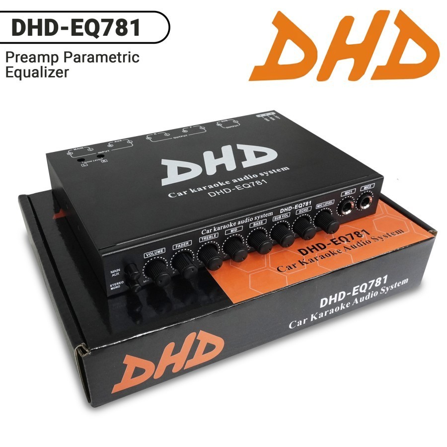 Parametric Equalizer Preamp Karaoke Mobil DHD EQ781