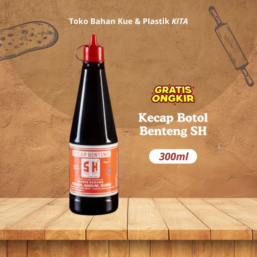

Kecap Manis Sedang Benteng SH 100% HALAL (300ml)