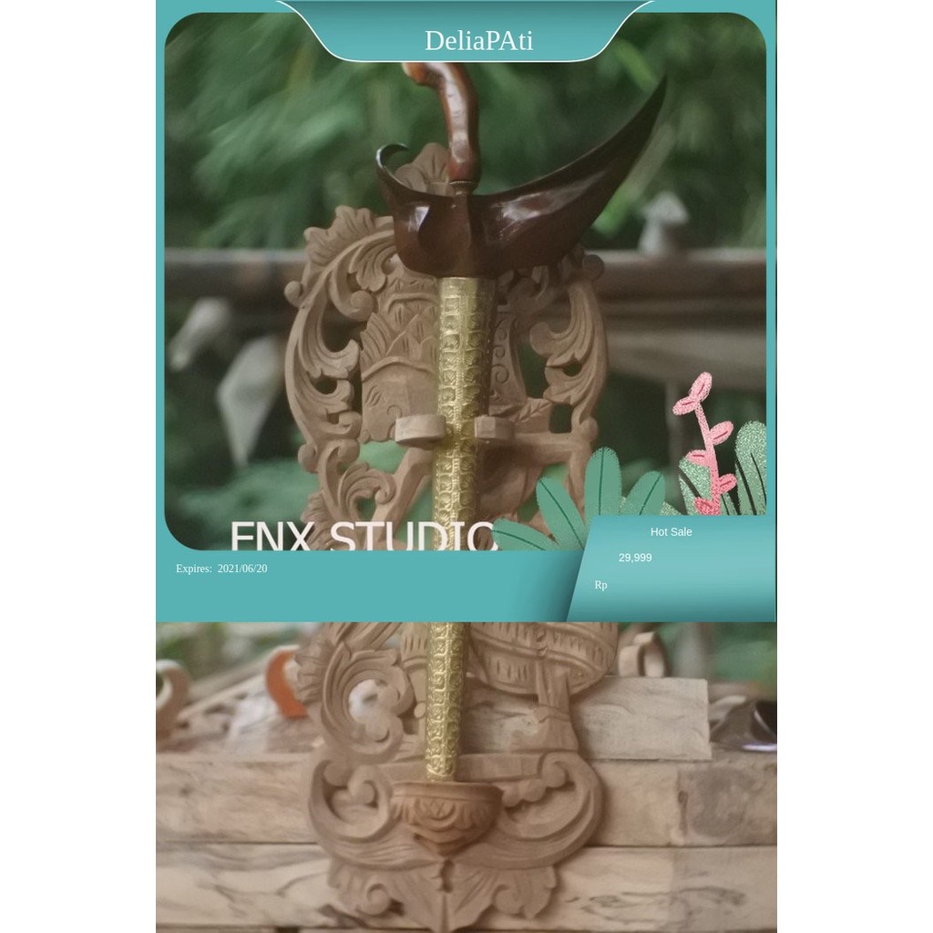 blawong rak jagrak keris motif krisna ukiran jepara halus FNX7878 KYS16