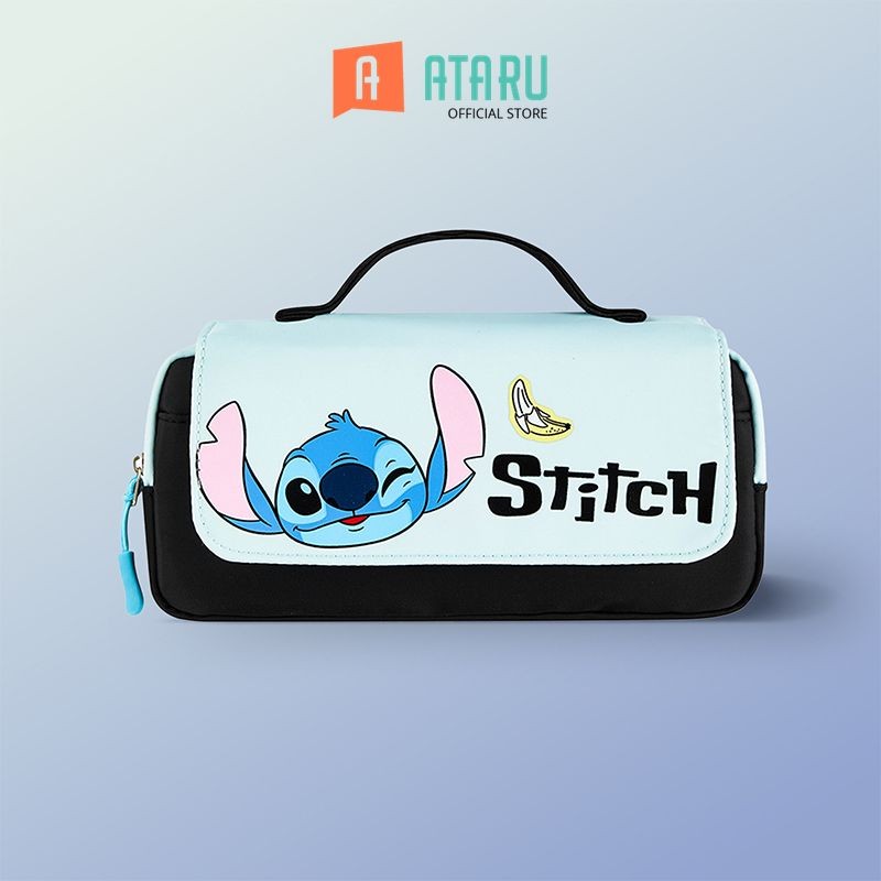 

ATARU TEMPAT PENSIL MULTIFUNGSI STITCH - BIRU POUCH PENSIL PULPEN PENCIL CASE TEMPAT ALAT TULIS