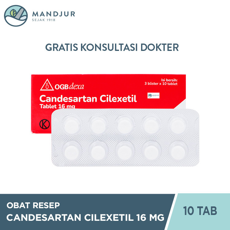Candesartan Cilexetil OGB Dexa 16 mg 10 Tablet