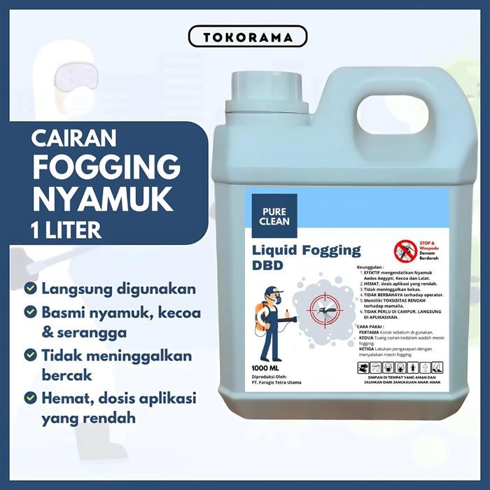 CAIRAN FOGGING NYAMUK DBD DAN SERANGGA 1 LITER WATER BASED