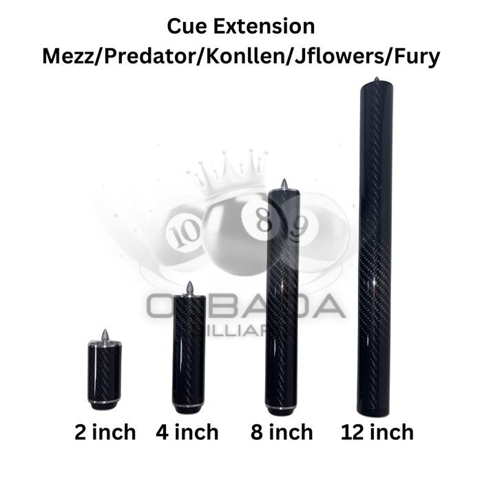 [PROMO]BEST Cue Extension Mezz Predator Konllen Jflowers Fury / Extension Stik Billiard - 2 inch, Fu