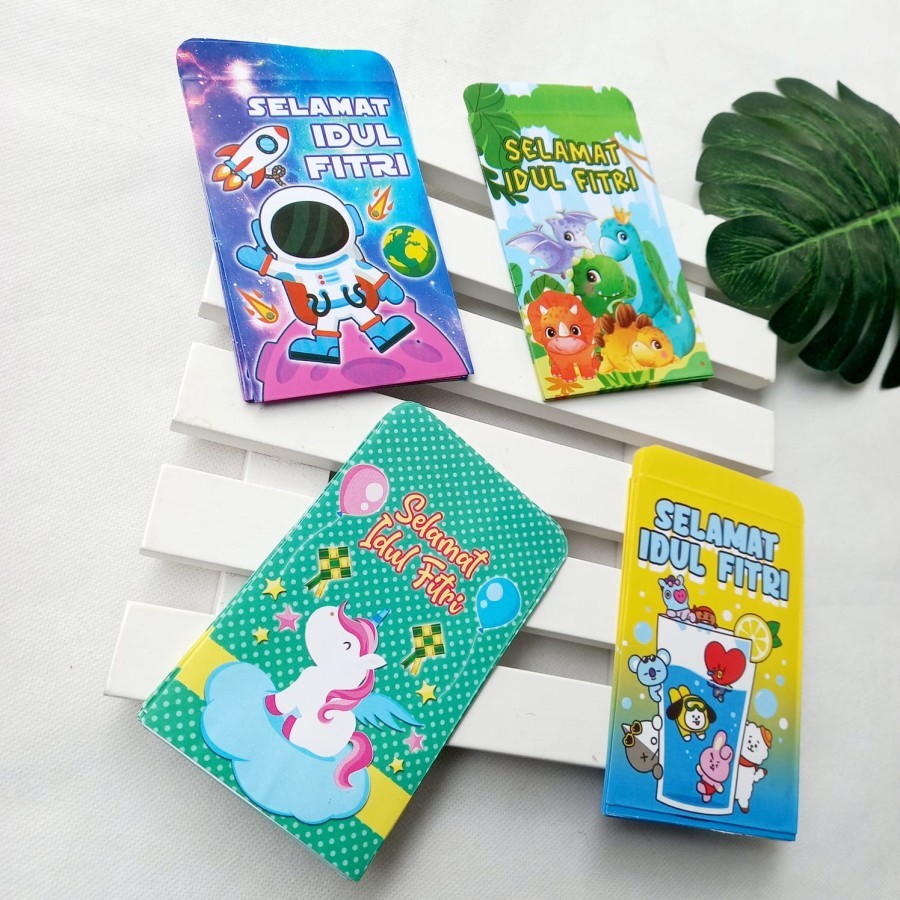 

Amplop Lebaran Karakter Ukuran Medium / Small 1 Pack Isi 8-10 Lembar