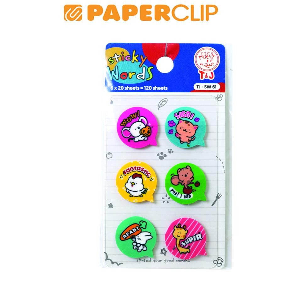 

STICK NOTE T&J TJ-SW 61 WORDS 6C