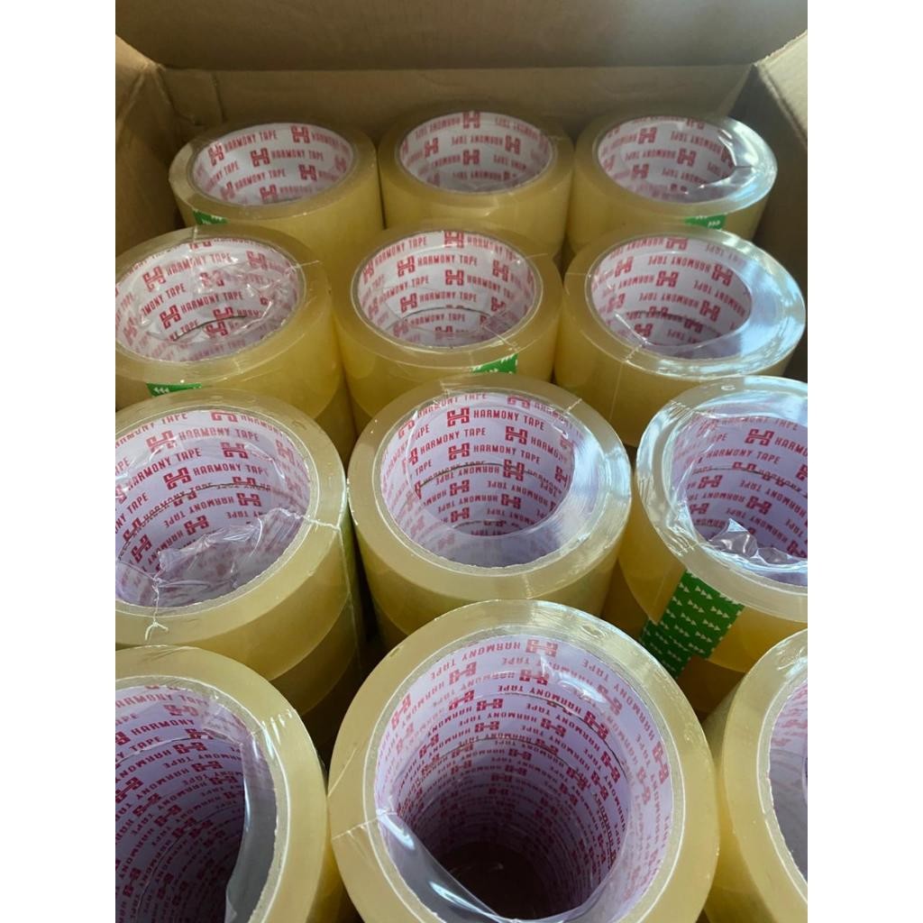 

Lakban Kuning & Transparan OPP 45mm x 100 Yard | 1 Karton 72 Roll | Lakban Packing untuk Usaha & Online Shop