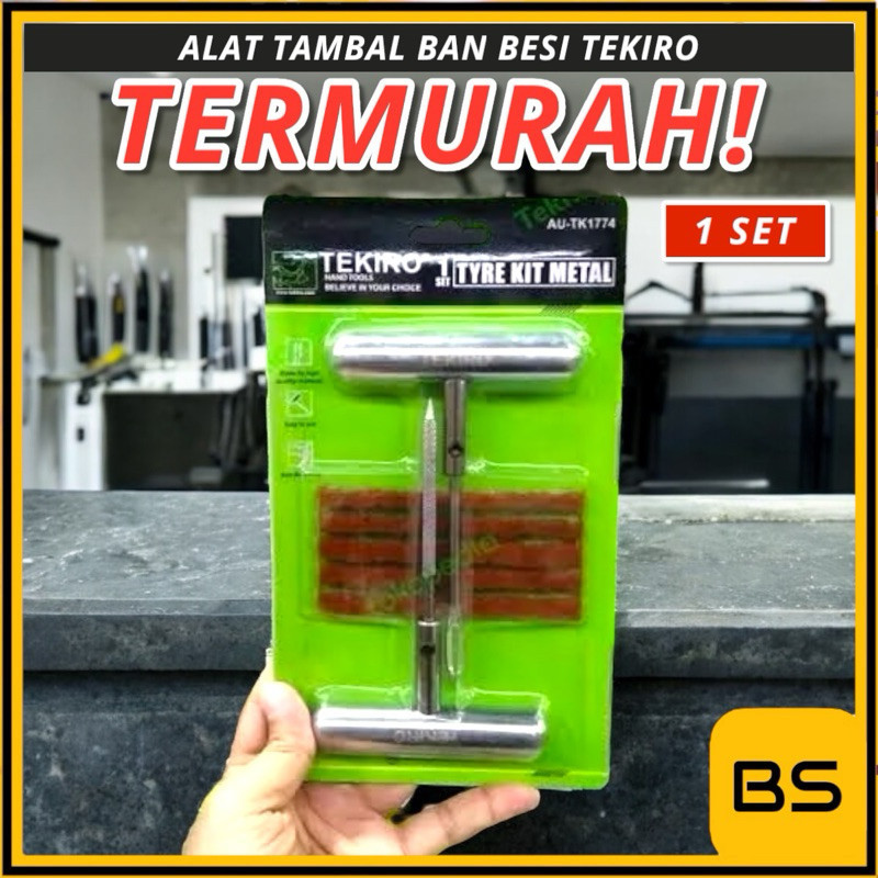 Alat Tambal Ban Besi TEKIRO Tubles Tubeless Ban Motor Mobil Sepeda tambal ban tubeless tambalan ban 