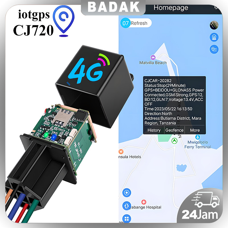 GPS Berbentuk RELAY YunTrack CJ720/alat pelacak gps mini jarak jauh/gps tracker mobil