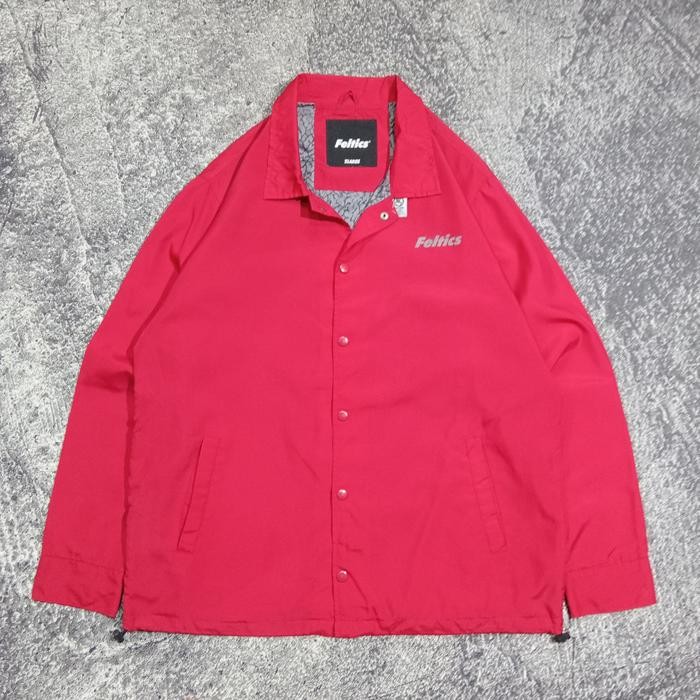 DW 01 Jaket pria varsity FELTICS merah bagus size XL