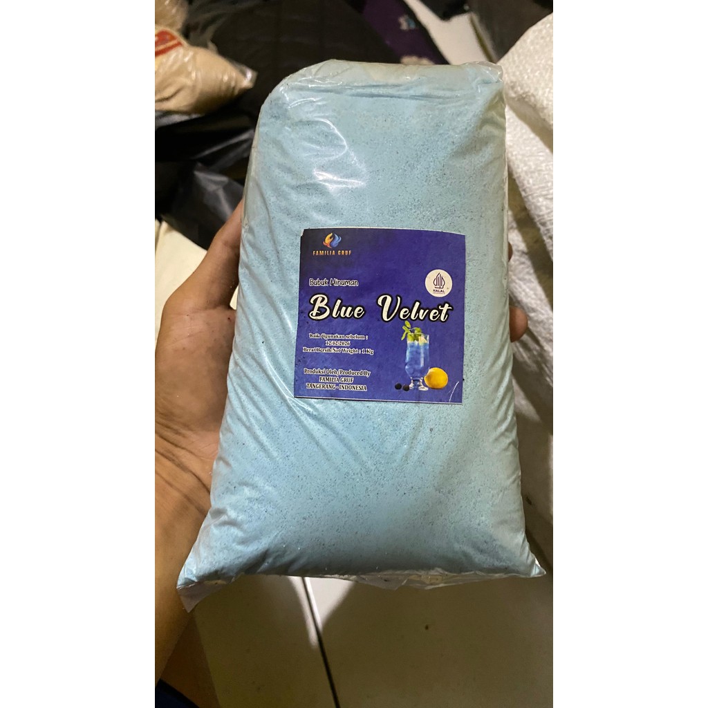 

Bubuk Minuman Premium BLUE VELVET Bubble Drink | BPOM&HALAL