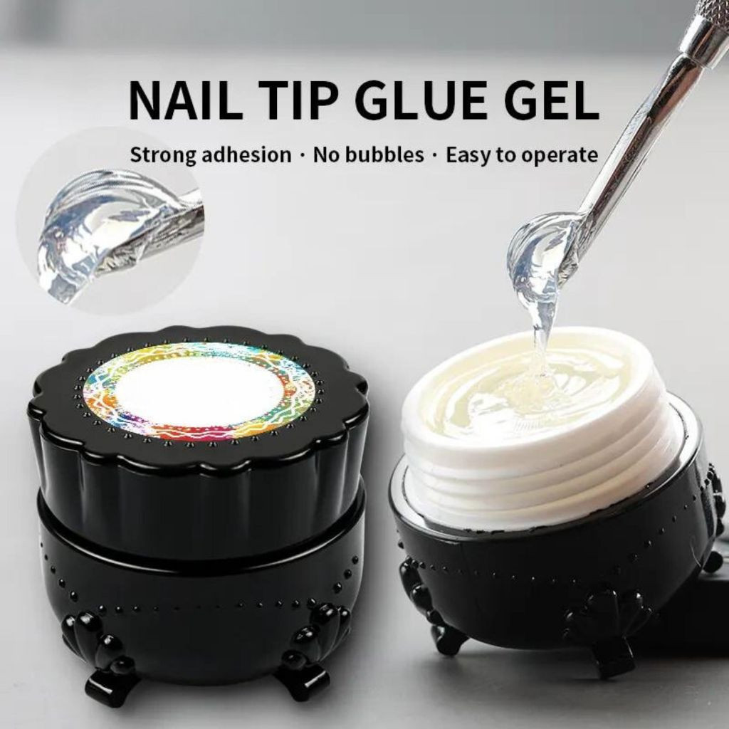 ZC Nail Tip Glue / Adhesive Lem Soft Nail Tip Gel UV / Lem Kuku UV ExtensionSolid Glue/ Lem Nail Ext