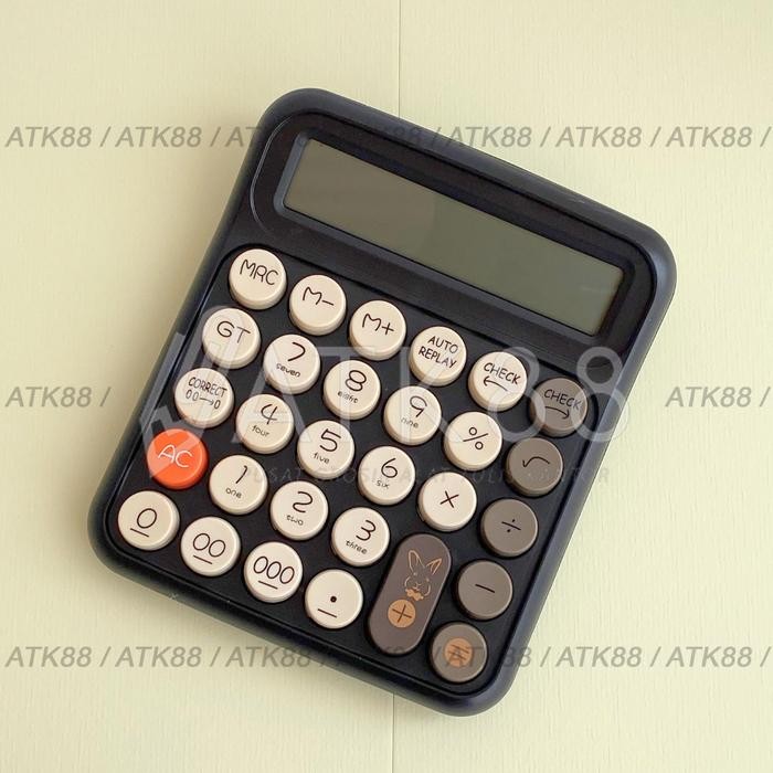 

Kalkulator Kincizen KC-2034 Alat Bantu Hitung Pastel Tombol Fancy dengan Tombol Timbul dan Berwarna - Black Jack