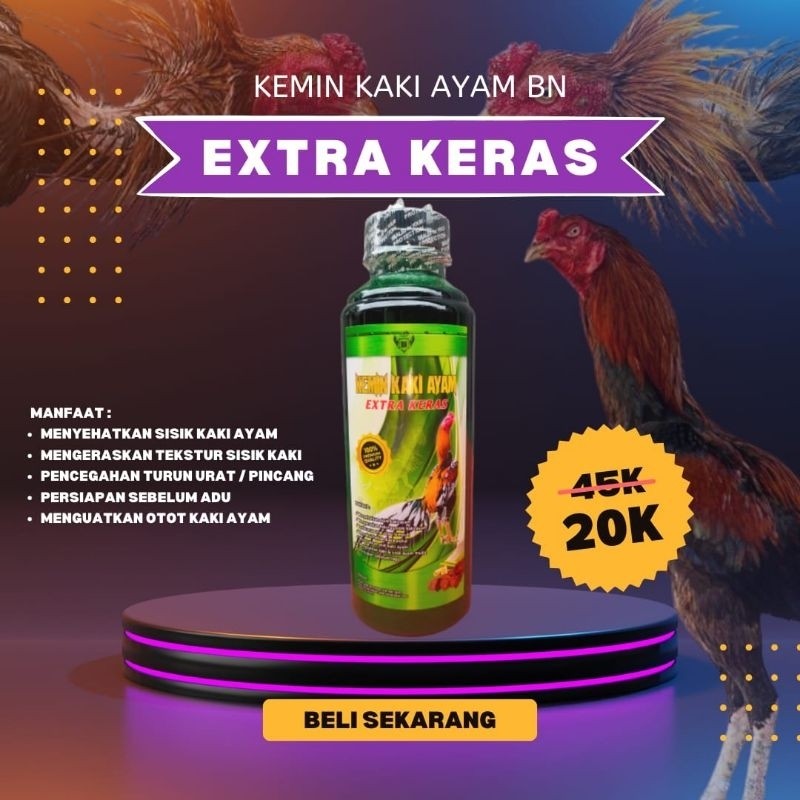 Doping Ayam filipina Bringas KEMIN KAKI EKSTRA KERAS getah gambir
