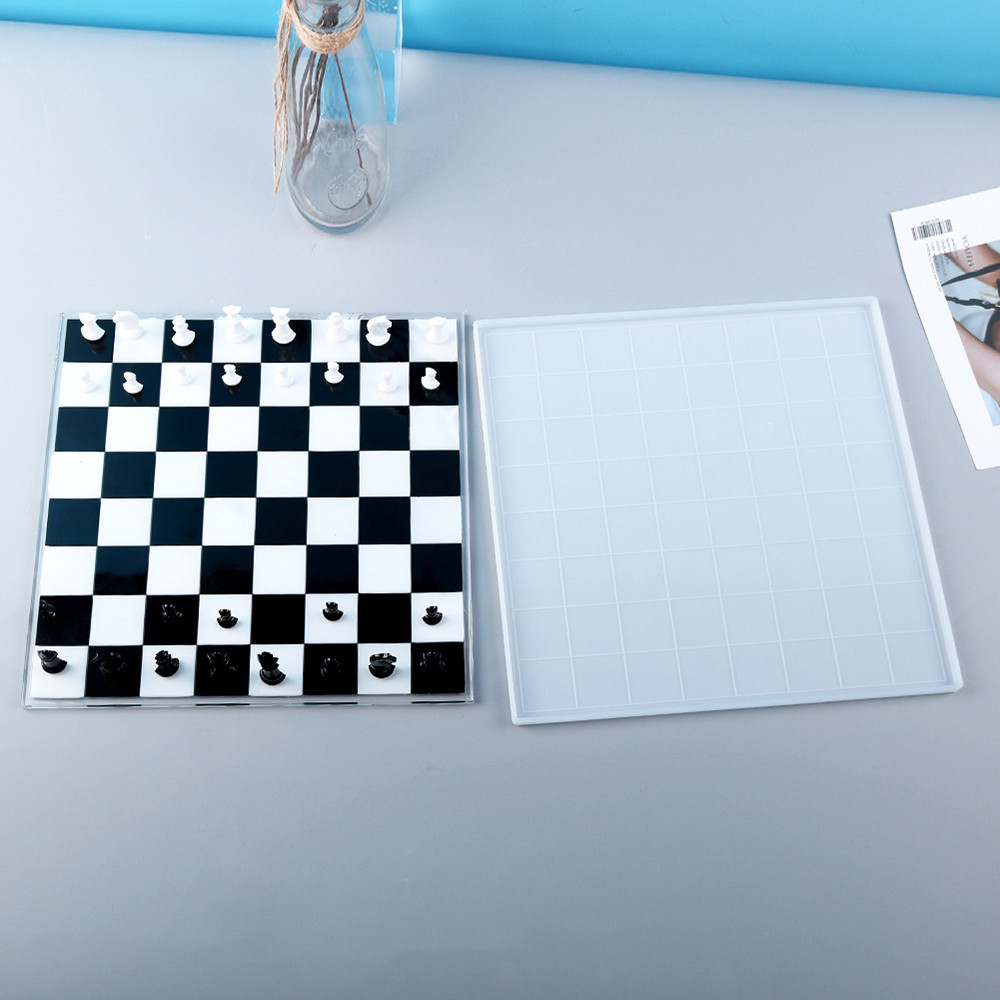

Chess Board Silicone Casting Epoxy Molds For DIY Resin Chess Board Small Size Mould Uv Epoxy Handmade Artcraft Jewelry Making