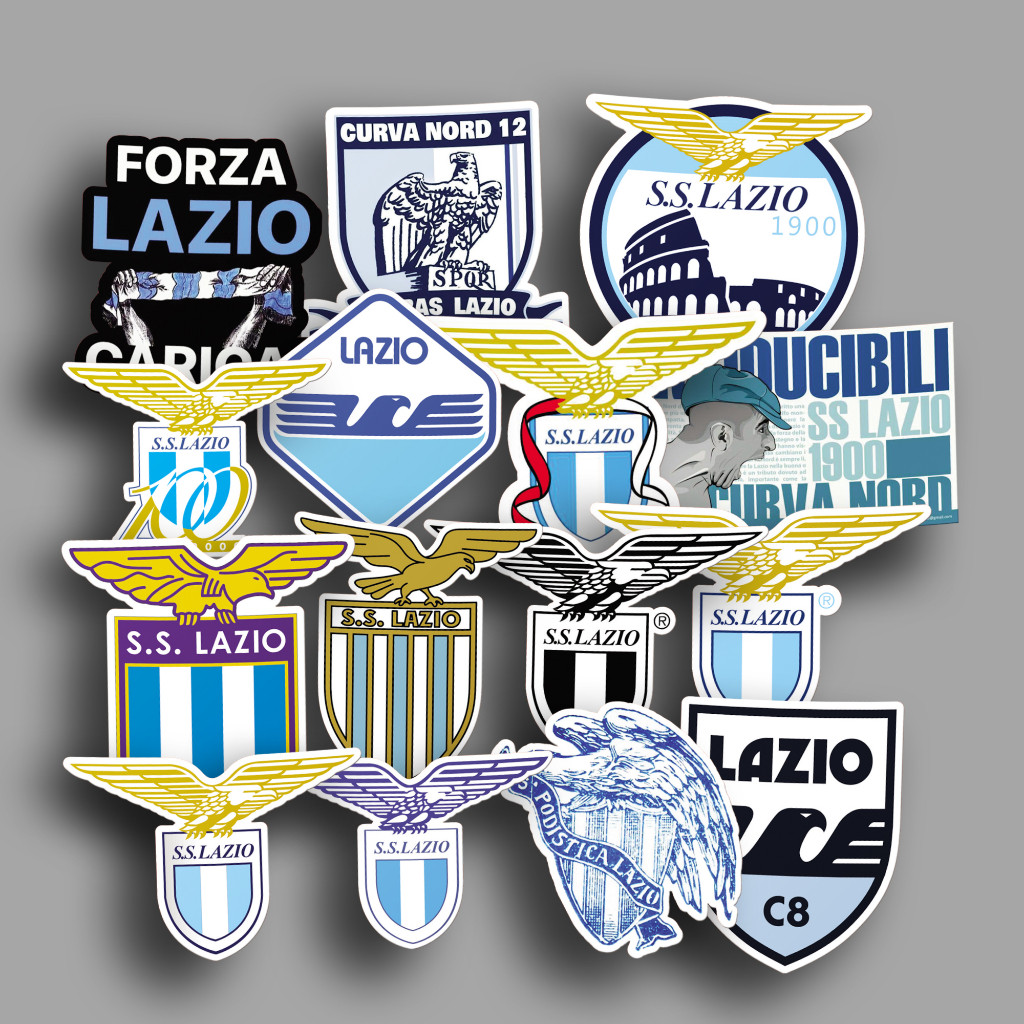 Stiker Helm Club Bola Logo Lazio Untuk Motor