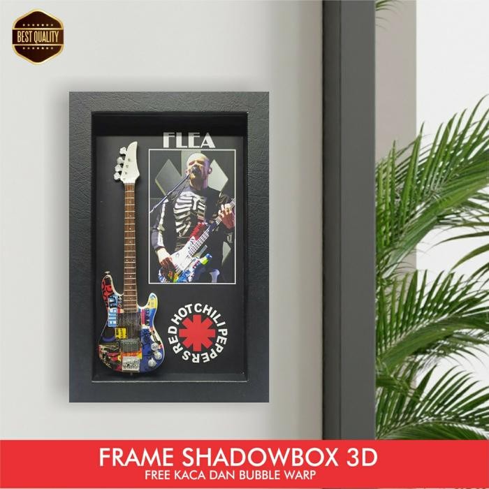 frame pigura rhcp frame pigura flea rhcp bonus kaca Shadowbox rhcp