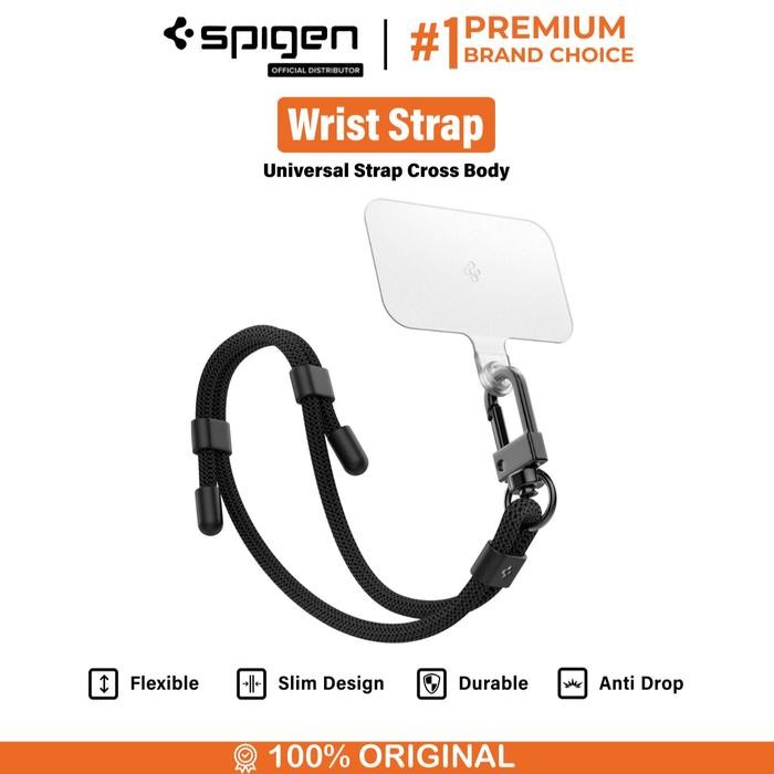 Strap for Tali Gantungan HP Spigen Cross Body / Wrist Hand Phone Lanyard - WristBK+Contag
