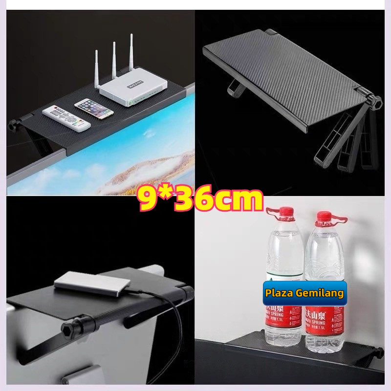 Bracket Rak Gantung Stand Rak Atas TV Bracket Tv Screen Top Shelf Tatakan Holder Ambalan Atas TV Rak