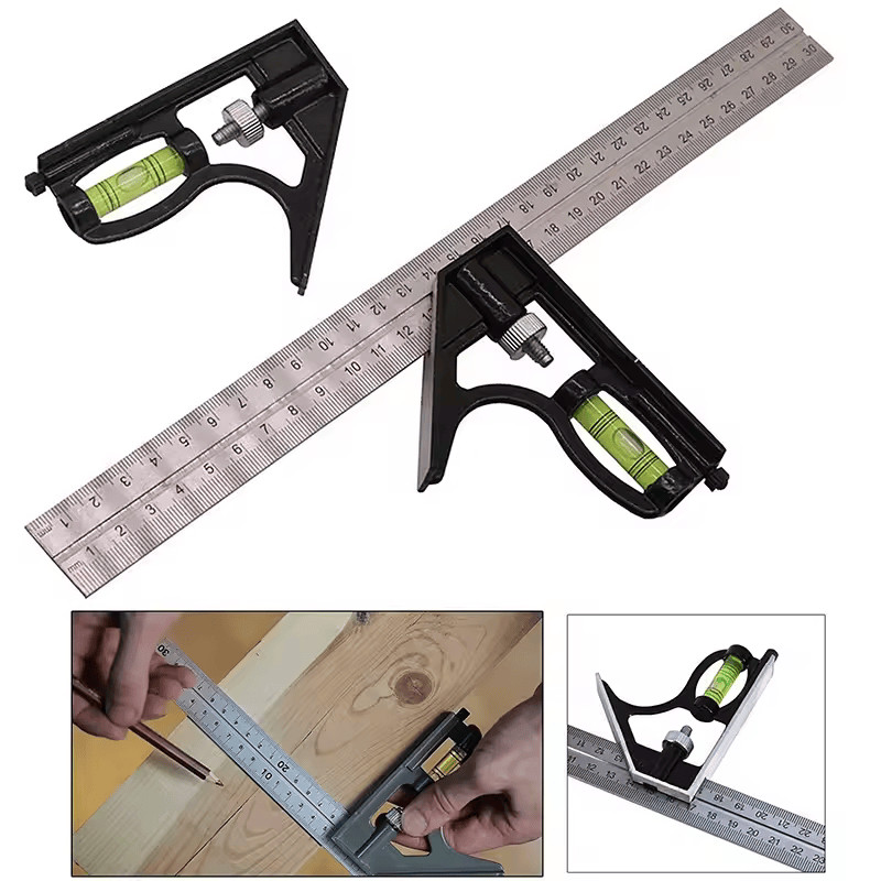 

Mistar Penggaris Siku Waterpass Adjustable Angle Ruler