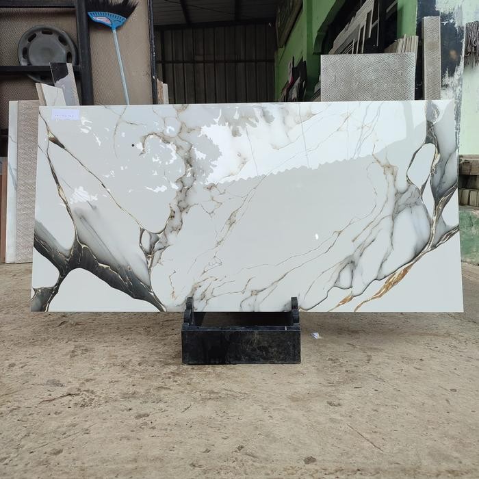 Granite keramik lantai 60x120 motif marmer glazed polished