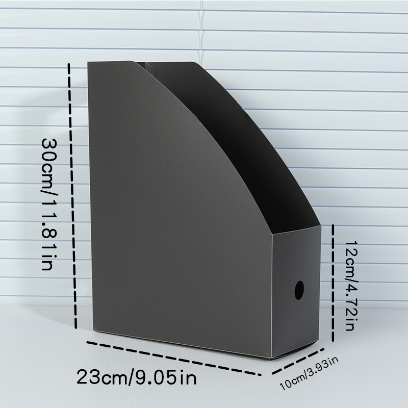 

Simple Foldable Office Desktop File Storage Vertical A4 Folder With Inserts Box Large Capacity 9 Color Choices