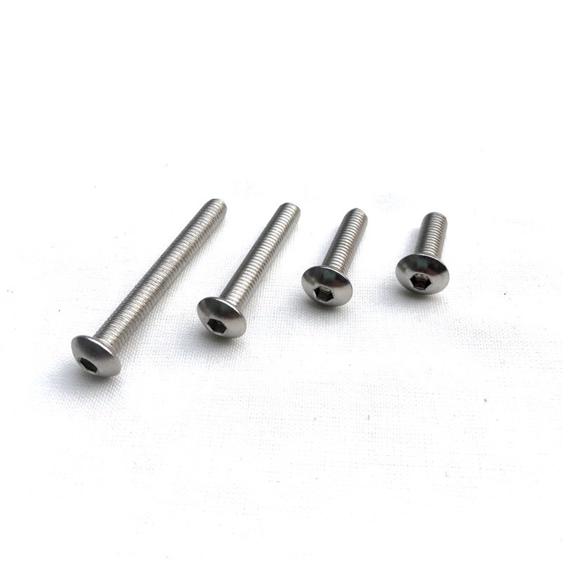 Baut L Button M5 x 20 (2 cm) Stainless Steel 304 Kunci L 3 / drat 8 /Baut Payung