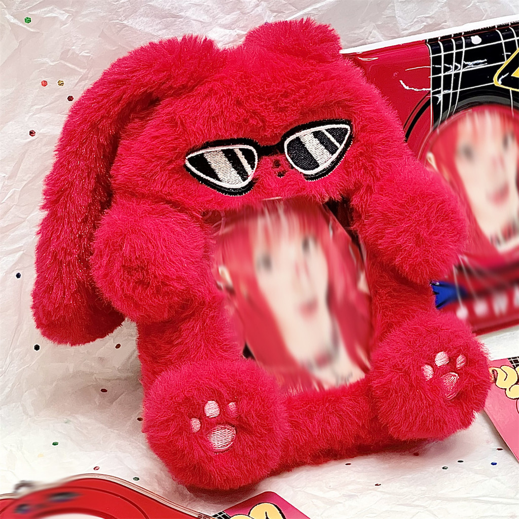 

1pcs Kpop Photocard Holder Keychain, Animals Photo Sleeve ID Bank Credit Card Holder Protective Case