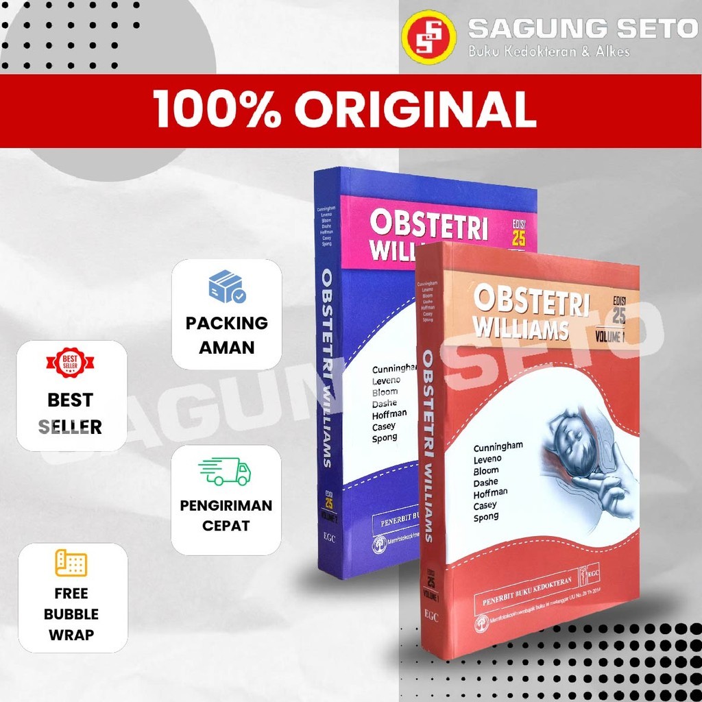 BUKU OBSTETRI WILLIAMS EDISI 25 2VOLUME (1SET) (2 BUKU) -CUNNINGHAM / WILLIAM OW
