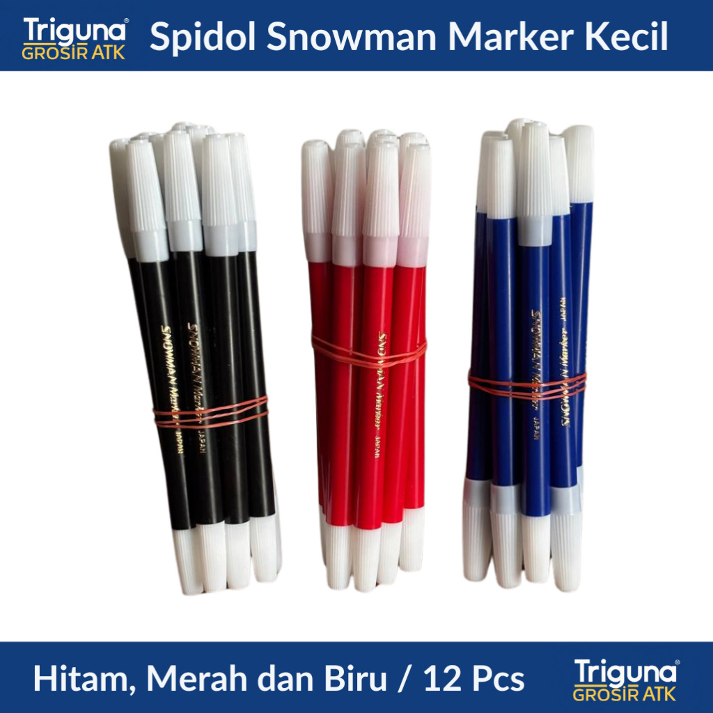 

Promo Hemat Spidol Snowman Marker Kecil (12 pcs)