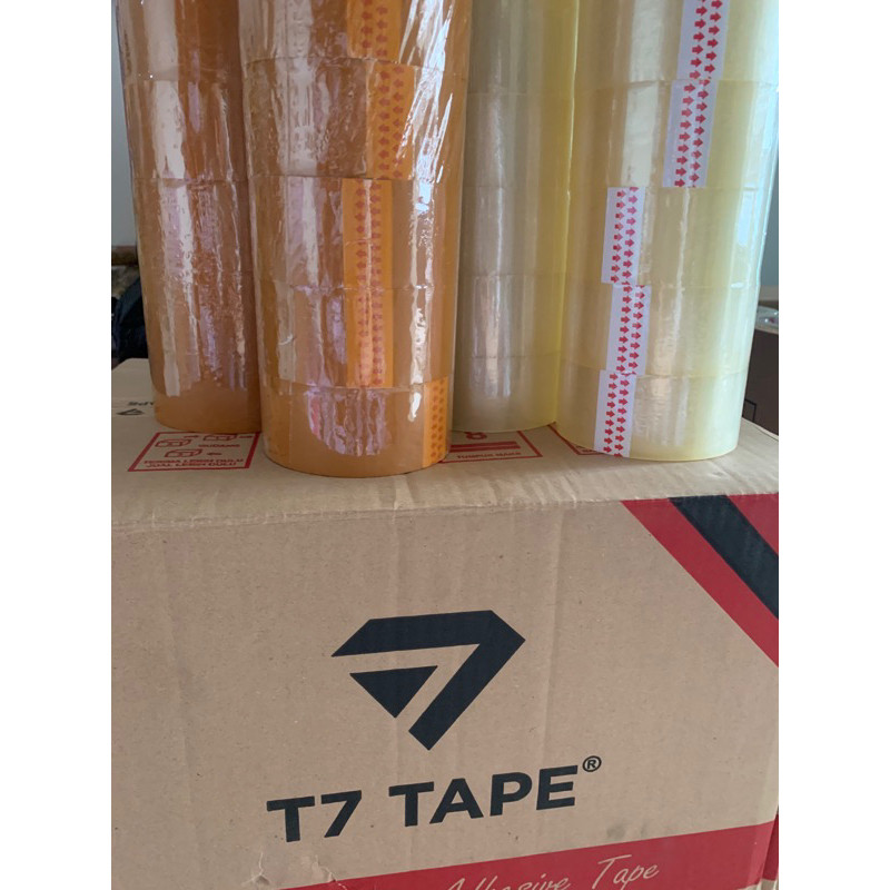 

HOKICHAN [ ECER 1 PCS ] LAKBAN T7 UKURAN 45 x 100 YARD - BENING / COKLAT TEBAL