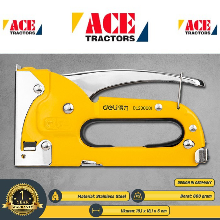 

Staple Gun/ Staples Stapler Tembak 4-8mm Steel Perkakas EDL238001