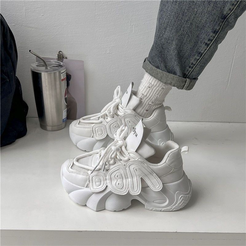 MFW 6198  - Sepatu Sneakers Fashion Korea Wanita Doodle Art