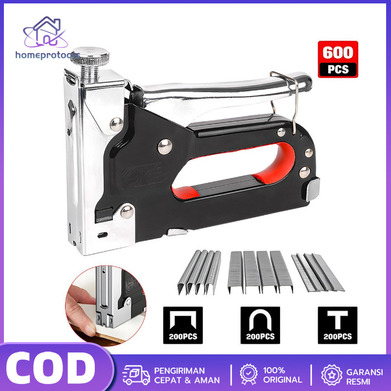 

Gratis 600 paku 3 In 1 Pistol Kuku Pistol Stapler Konstruksi Konstruksi Furnitur DIY Pelapis Pelapis Pistol Stapler Multifungsi Pistol Stapler Dekorasi Rumah Alat Pertukangan