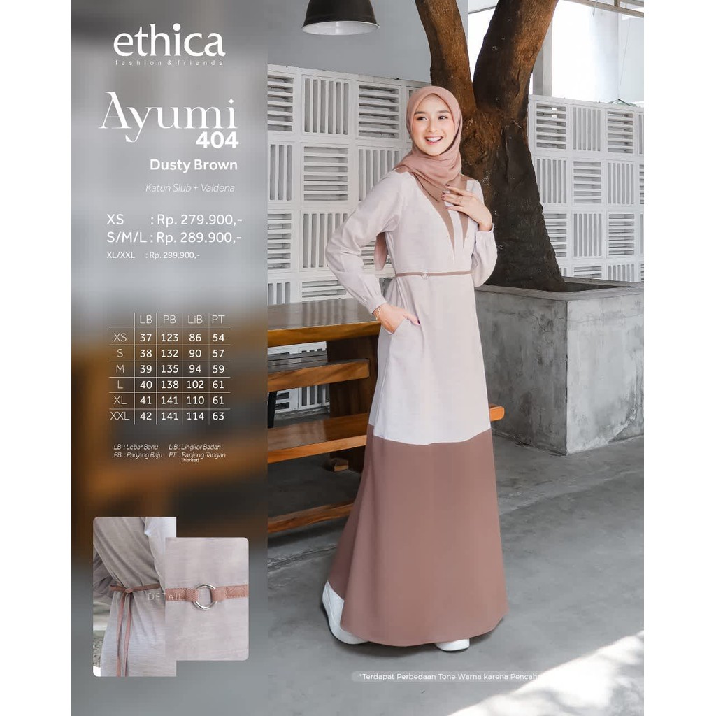 ETHICA GAMIS DEWASA  AYUMI 404 D.BROWN