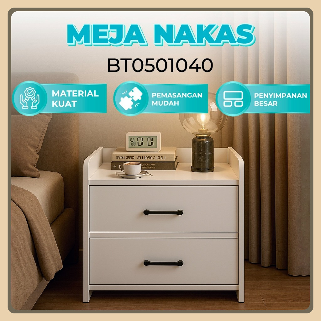 Meja Nakas Kayu Minimalis Meja Samping Tempat Tidur Meja Sudut Kamar Tidur Thaniaofficialstore