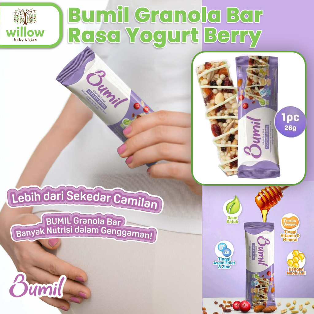 

Camilan Ibu Hamil - Bumil Granola Bar Rasa Yogurt Berry