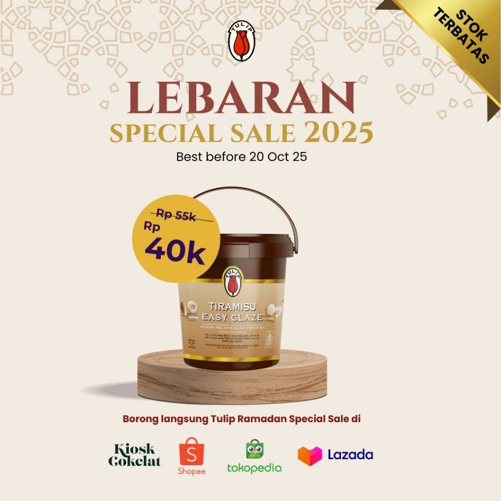 

Tulip Tiramisu Easy Glaze