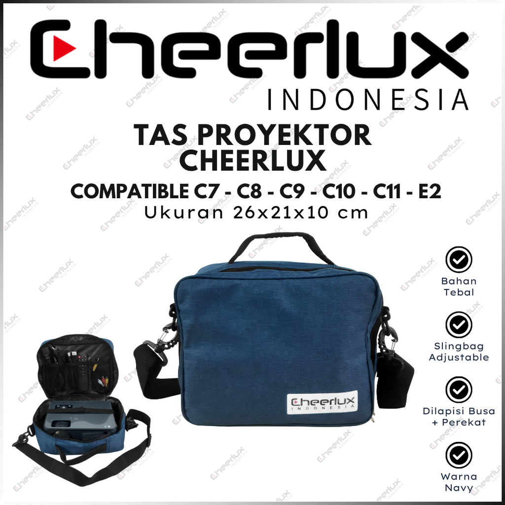 Mitsuki_Shop02 Cheerlux Indonesia Tas Proyektor Cheerlux C9-C10-C11 Slingbag Hitam