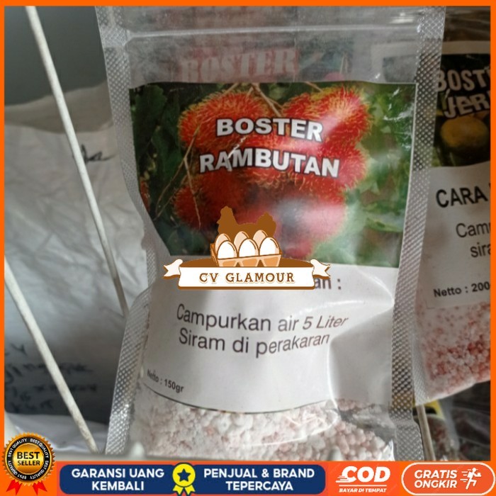 PUPUK BOSTER RAMBUTAN MEMPERCEPAT PEMBUNGAAN DAN PEMBUAHAN Super Unggul CV GLAMOUR