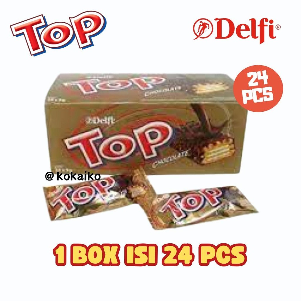 

Delfi Top Chocolate 1 Box isi 24 pcs x 9g