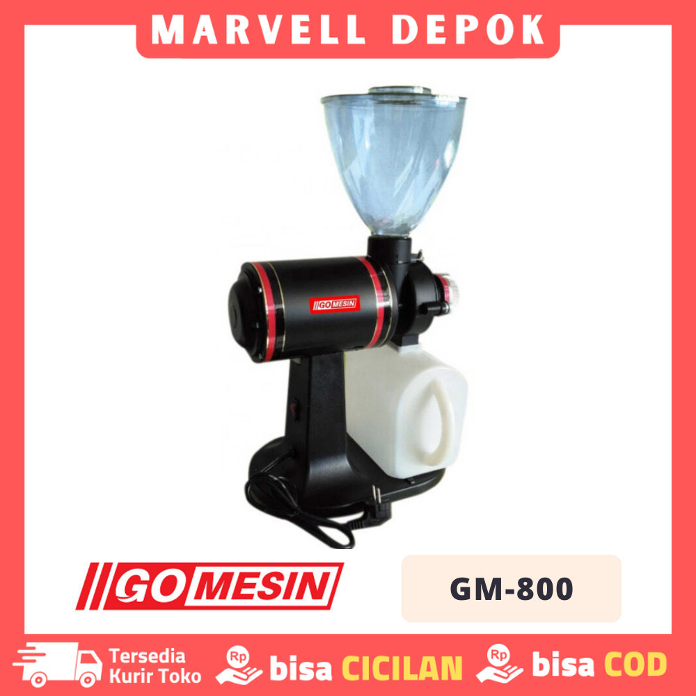 Mesin Giling Biji Kopi GOMESIN GM-800 Coffee Grinder Listrik Garansi Resmi
