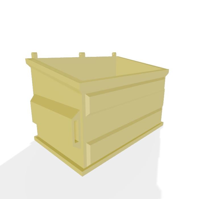 Diorama Miniatur Tempat Sampah Outdoor  Skala 64