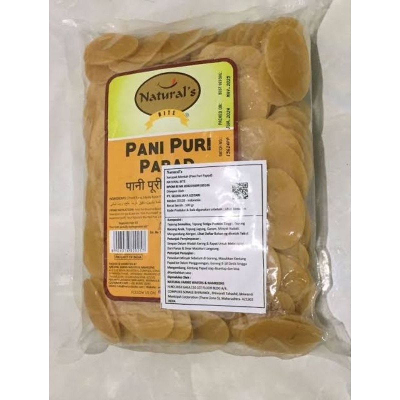 

Natural's Pani Puri Papad 500g