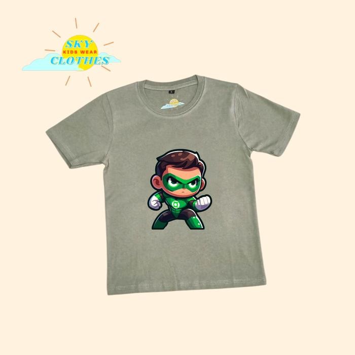 Kaos Anak Green Lantern Kaos Green Lantern - 1-2 tahun, Hitam