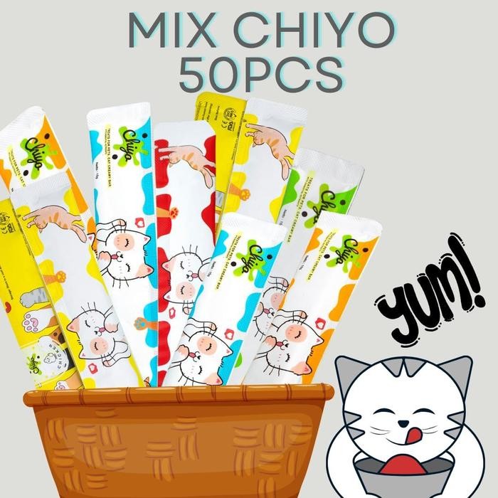 

Snack Cat 50pcs Creamy Treat Wet Food Cemilan Kucing isi 50pcs Snack Hewan Peliharaan Cat Strip 15g/ Cemilan Kucing Murah Berkualitas Tinggi dan Berlimpah untuk Penggemukan Kucing - CHIYO-CODFISH, 50 PCS