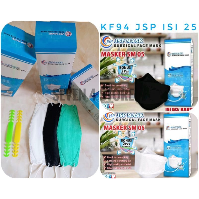 Masker KF94 JSP isi 25 Izin Kemenkes / Premium Mask KF94